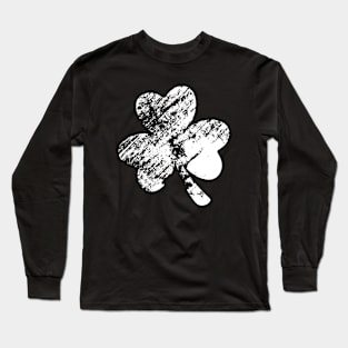 Retro Shamrock Lucky Cute St Patricks Day Long Sleeve T-Shirt